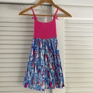 Lilly Pulitzer Girls Cotton Dress in a size M